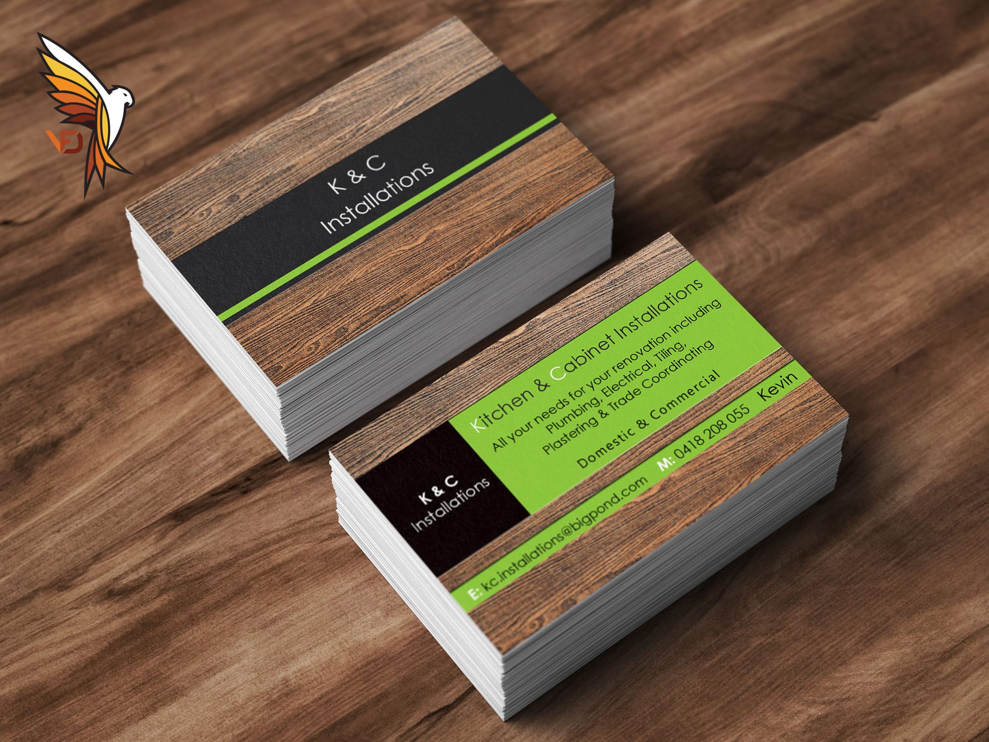 K & C Installations - Business Card